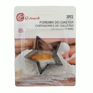 Formiņas cepumiem metāla 3gab.