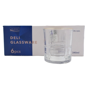 Glāzes sulas 6gab. 340ml Delisoga