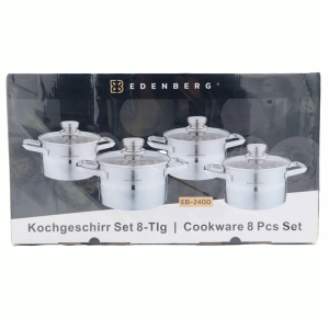 Katlu komplekts 4gab.(1.9/2.6/3.6/6.1L) Edenberg