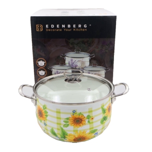 Katlu komplekts 4gab(2.3/3/4.0/5.0L )emaljēts Edenberg