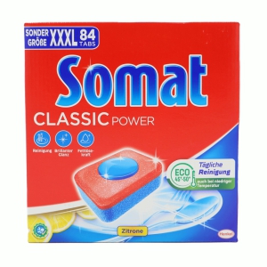 Tabletes trauku mazgā&scaron;anas ma&scaron;īnai Somat 84gb(Lemon)