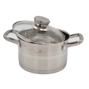 Katls 6.1L &Oslash;24cm ar vāku, nerūsējo&scaron;ais tērauds Edenberg