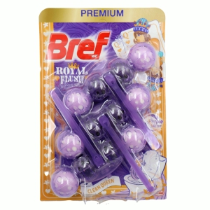 Tualetes bloks 3x50gr BREF(Premium) Clean Queen purple water