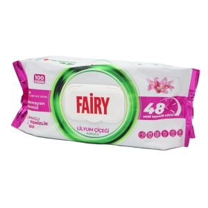 Mitrās salvetes Fairy 100gab(Lily)ar etiķi un cepamo sodu jebkurai virsmai