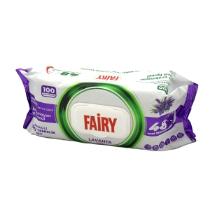 Mitrās salvetes Fairy 100gab(Lavender)ar etiķi un cepamo sodu jebkurai virsmai