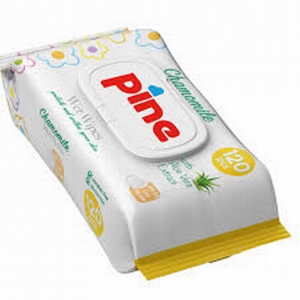 Mitrās salvetes PINE 120gab(Kumelīte)