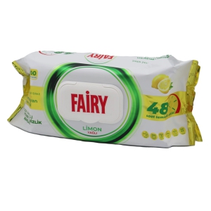 Mitrās salvetes Fairy 100gab(Lemon)ar etiķi un cepamo sodu jebkurai virsmai