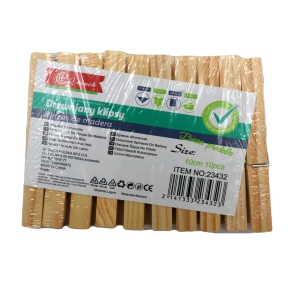 Veļas knaģi koka 10 gab. (10cm)