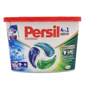 Veļas mazgā&scaron;anas kapsulas Persil 4in1 discs 22gab. Universal 363g