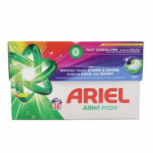 Veļas mazgā&scaron;anas kapsulas ARIEL Allin1 38gab.(Color) 691.6g.