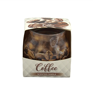Svece stikla traukā aromātiska 70g.(Admit)Coffee