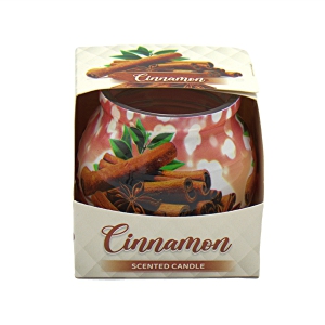 Svece stikla traukā aromātiska 70g.(Admit)Cinnamon
