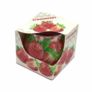 Svece stikla traukā aromātiska 70g.(Admit)Strawberry