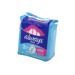 Higiēniskās paketes ALWAYS Maxi ,9gab.,wings size 2.