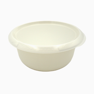 Bļoda plastmasas 2.75L  ar vāku(balta roze)