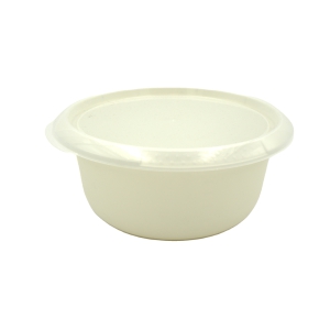 Bļoda plastmasas 1.75L ar vāku(balta roze)
