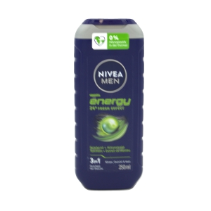 Du&scaron;as želeja NIVEA 250ml MEN 3in1 Energy