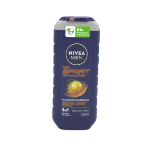 Du&scaron;as želeja NIVEA 250ml MEN 3in1 Sport