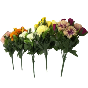 Zieds dekoratīvais(pu&scaron;ķis)-Rozes un Krizantēmas 35cm (12)